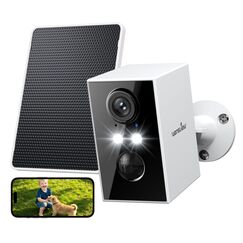 wansview &Uuml;berwachungskamera Aussen Solar Akku - 2K Kamera &Uuml;berwachung Aussenkamera WLAN Kabellos Akku mit Solarpanel, WiFi Camera Outdoor, Farbnachtsicht, PIR Bewegungserkennung, 2-Wege-Audio, IP65
