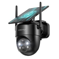 COOAU &Uuml;berwachungskamera Aussen Akku Solar-2K Outdoor WLAN Kamera &Uuml;berwachung Aussen mit Kabellose Installationsfreie Solarpanel, KI-Erkennung, 360&deg;-&Uuml;berwachung, Farbnachtsicht, Zwei-Wege-Audio