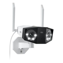 Reolink 4K Dual-Lens WLAN &Uuml;berwachungskamera Aussen, 180&deg; Ultra-Weitwinkel, Person-/Fahrzeug-/Haustier-Erkennung, 2,4/5 GHz Wi-Fi 6, Farbnachtsicht, 2-Wege-Audio, Duo 2 WiFi