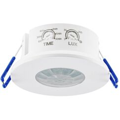 ChiliTec Bewegungsmelder IP65 Decke Einbau Unterputz 360&deg; Deckenbewegungsmelder Innen Aussen Feuchtraum Led Geeignet Wei&szlig;