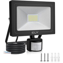 CLY Led Strahler mit Bewegungsmelder Au&szlig;en, 35W 3000LM Au&szlig;enstrahler 6500K Kaltwei&szlig; LED Fluter Superhell Au&szlig;enleuchte IP66 Wasserdicht Flutlicht Scheinwerfer Aussen f&uuml;r Garten Garage Hinterhof