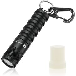 LUMINTOP EDC01 Mini LED kleine Taschenlampe 120 Lumen Superhelle, Schl&uuml;sselanh&auml;nger lampe, 3 Modi, IPX8 wasserdicht(Schwarz)