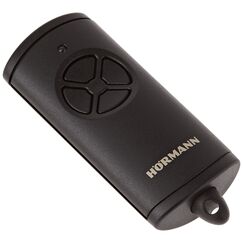 H&ouml;rmann Handsender HSE4 BS mit 4 Tastenfunktionen, mit &Ouml;se f&uuml;r Schl&uuml;sselanh&auml;nger, BiSecur Funktechnologie, (f&uuml;r Garagentor, Einfahrtstor, Haust&uuml;r usw.), schwarz 4511736, 1er Pack