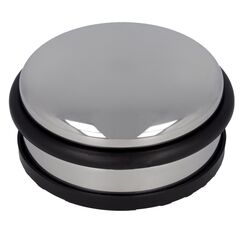 Westcott T&uuml;rstopper aus Edelstahl | Runder T&uuml;rstopper mit 1,2kg Eigengewicht | T&uuml;rschonender Gummiring | Extra rutschfeste Unterseite | ⌀ 10cm, H&ouml;he 4cm | Stabil bei Durchzug | E-19001 00
