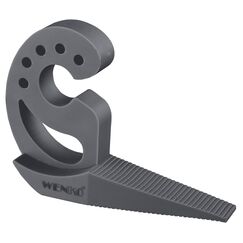 WENKO Multi-Stop Mod. Multi-STOP vielseitiger T&uuml;r-& Fensterstopper Puffer T&uuml;rpuffer Keil Fingerschutz f&uuml;r T&uuml;ren Fenster & Schubladen flexibel anpassbar aus Kunststoff Ma&szlig;e 11,8 x 7,7 x 2,5cm Anthrazit