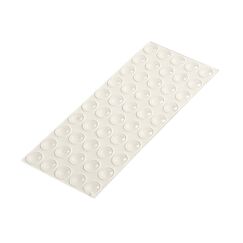 HELPMATE – Gummipuffer transparent – 50 Stück – klein, rund, selbstklebend – 8x1,6 mm – Lärm‑ und Rutschstopper – Elastikpuffer Schutzpuffer Türpuffer