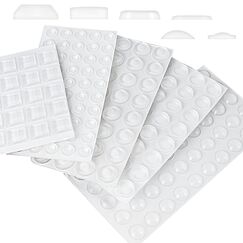 Petutu 316 St&uuml;ck Gummipuffer Transparent Elastikpuffer M&ouml;belpuffer T&uuml;rpuffer, Selbstklebend L&auml;rm D&auml;mpfung Pads Anschlagpuffer f&uuml;r T&uuml;r, Schr&auml;nke