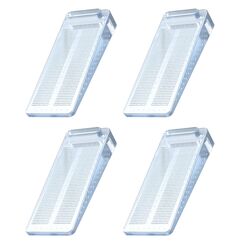 T&uuml;rstopper, Yosemy 4 St&uuml;ck Gummi T&uuml;rkeil Rutschfest H&ouml;henverstellbar Fensterstopper Keil, Ungiftig Kein Unangenehmer Geruch,Verwendet auf Badezimmer, Balkont&uuml;r, Kinderzimmer(Transparent)