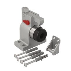 MS Beschl&auml;ge T&uuml;rstopper T&uuml;rfeststeller T&uuml;rpuffer T&uuml;rhalter mit Fanghaken massiv Gummipuffer