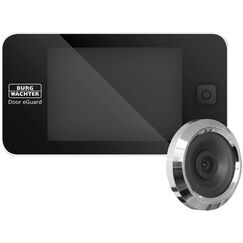 BURG-W&Auml;CHTER Digitaler T&uuml;rspion Door eGuard, Elektronischer T&uuml;rspion mit Kamera und Monitor, Ohne Nachtsicht, T&uuml;rst&auml;rke 38-110 mm, 3,2 Zoll Display, DG 8100, Schwarz