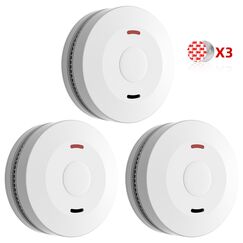 Rauchmelder, Magnethalterung Feuermelder mit 10 Jahre Batterie, Starken 3M Klebepads f&uuml;r Sicheren Halt, Standalone Empfindlich Brandmelder, DIN EN 14604 Zertifiziert, 3er Pack