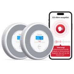 X-Sense XP0A-iR Rauch und CO Melder mit Sprachalarm und Standortansage, WLAN Kombinierter Rauch- und Kohlenmonoxidmelder f&uuml;r 17 festlegbare R&auml;ume，kompatibel mit der X-Sense Home Security-App, 2er Set