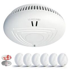 DAYTECH Rauchmelder 10 Jahre Batterie – 6er Rauchmelder mit Magnethalterung Set, TÜV Rheinland Zertifiziert, Feuermelder mit 85 dB & Test/Stummschaltung – Brandmelder für Schlafzimmer, Kinderzimmer