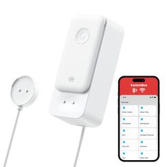 SwitchBot WLAN Wassermelder, Smart Wassersensor, 100dB einstellbarer Alarm & App-Benachrichtigung, IP67 wasserdicht, Wasserleck-Detektor f&uuml;r Zuhause mit 1m Sensorkabel, kein Hub erforderlich(nur 2.4G)