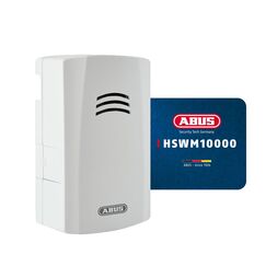 ABUS Wassermelder HSWM10000 - warnt bei Wassersch&auml;den in K&uuml;che, Bad, Keller - 85 dB lauter Wasseralarm - Batterie austauschbar Weiss
