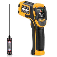 Infrarot Thermometer SOVARCATE Digitale Laser-Temperaturpistole -58&deg;F~1112&deg;F (-50&deg;C～600&deg;C) Nicht Menschliches K&ouml;rperthermometer - f&uuml;r Kochen/Barbecue/Gefrierschrank/Industrie