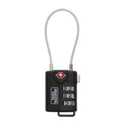 Burg-W&auml;chter TSA Sicherheits-Zahlenschloss, TSA 74 30 SB, B&uuml;gelst&auml;rke: 2,9 mm, Schwarz
