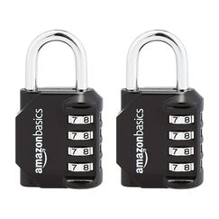 Amazon Basics AB-PL111 Vorh&auml;ngeschloss, schwarz
