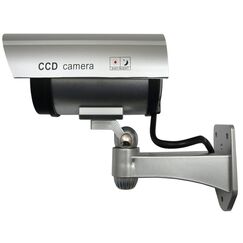 IR1100 S Kamera Dummy LED &Uuml;berwachungskamera Attrappe Alarmanlage CCTV Camera wasserdicht