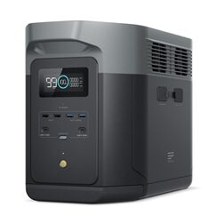 EcoFlow DELTA 2 Max tragbare Powerstation 2048Wh, erweiterbar 2-6 kWh, LFP-Batterie mit 3000 Zyklen, 80% Ladung <1 Std, 3000W Max Ausgangsleistung, Solargenerator für Zuhause, Camping, Wohnmobil