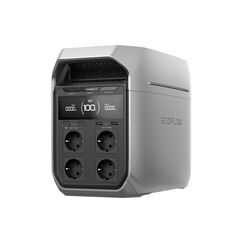 EF ECOFLOW Tragbare Powerstation DELTA 3 Plus, 1024 Wh LiFePO4-Batterie, vollständig aufgeladen in 56 Minuten, 1800W (3600W Spitze) Solargenerator für Notstromversorgung, Camping