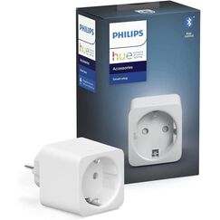 Philips Hue Smart Plug f&uuml;r Hue Lichtsysteme, smarte Steckdose zur Steuerung von Leuchten, kompatibel zur Sprachsteuerung und per App von &uuml;berall, wei&szlig;