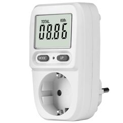 MECHEER Stromverbrauchsmesser Energiekostenmessger&auml;t Stromz&auml;hler f&uuml;r Steckdose, Energiemessger&auml;t Stromverbrauchsz&auml;hler Strommessger&auml;t 5 Modi LCD Wattmeter KWH Strommesser &Uuml;berlastungswarnung 3680W
