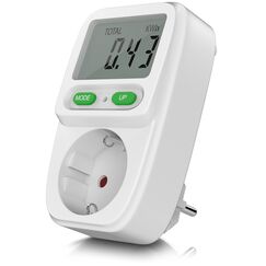 CSL - Stromz&auml;hler Steckdose - Energiekostenmessger&auml;t Stromkostenmessger&auml;t - Standby Verbrauchsmessung ab 0,2W - effektive Kosten&uuml;berwachung - 3680W - integrierter erh&ouml;hter Ber&uuml;hrungsschutz