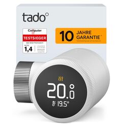 tado Smartes Heizk&ouml;rperthermostat X, Heizungssteuerung per App und Smart Speaker (Alexa, Siri, Google Assistant), spart Energie und Kosten, DIY Installation