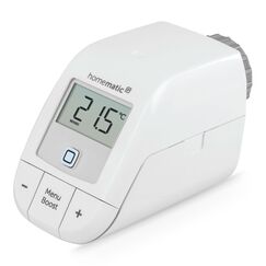 Homematic IP Heizkörperthermostat – Basic, Smart Home, digitaler Thermostat Heizung, Steuerung per App, Alexa, Google Home, einfache Installation, Energie sparen, 153412A3