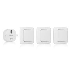 Smartwares Home Automation Set Plug & Connect Funkstecker - f&uuml;r das Schlafzimmer - 3 Einzelschalter und 1 Unterputzmodul SH4-99567