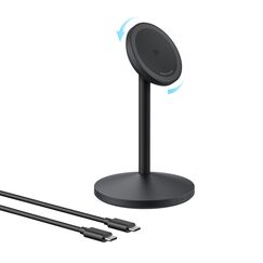 Anker MagGo kabellose Ladestation, 15W Qi2 für MagSafe, Ständer mit USB-C Kabel, Magnetisches Ladegerät für iPhone 17/16/15/14, AirPods (ohne Netzteil)