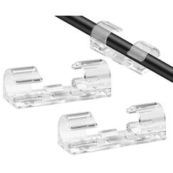 SOULWIT&reg; 50 St&uuml;ck Stark Selbstklebende Kabel-Management-Clips, Kabel-Organizer f&uuml;r TV, PC, Laptop, Ethernet Kabel, Desktop, Heim, B&uuml;ro