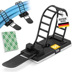 Flexowire 50 Stk. Kabelclips Kabelklemmen - selbstklebend als Kabelf&uuml;hrung Kabelmanagement - Kabelhalter Kabelklemme Kabelclip Kabelbefestigung Kabelhalterungen Schreibtisch Organizer