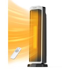 PELONIS 2 in 1 Elektrische Raumheizung 2000W mit Fernbedienung, energieeffiziente, tragbare Keramikheizung, 75&deg; Oszillation, einstellbarer Thermostat, Kipp- und &Uuml;berhitzungsschutz