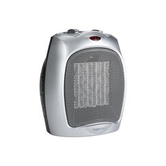 Amazon Basics Keramik-Standheizung, 1800 W, mit verstellbarem Thermostat - Silberfarben