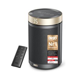 Dreo Energiesparender Heizl&uuml;fter, 34 dB Leiser 1500W Elektrischer PTC Keramik, Thermostat, &Uuml;berhitzungs- & Kippschutz, 12 Std. Timer, Elektroheizung f&uuml;r R&auml;ume Schlafzimmer, Heater 316, Gold