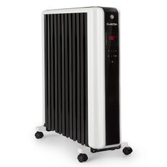 Klarstein Thermaxx 2500 &Ouml;lradiator - elektrische Heizung, 2500 Watt Leistung, 5-35 &deg;C, spezielle Rippenform, LED-Display, 24h-Timer, geringes Gewicht, inkl. Bodenrollen, wei&szlig;-schwarz