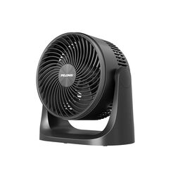 PELONIS 3 stufiger Luftzirkulationsventilator 18 cm Kompakt Tischventilator mit 100&deg; Neigung, Leiser Betrieb f&uuml;r Schlafzimmer & B&uuml;ro Energieeffizienter Schwarz Ventilator