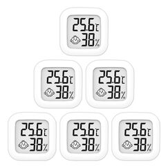 Thermometer Hygrometer Innen, Hochpr&auml;zises luftfeuchtigkeitsmesser Thermometer Innen, -10℃~70℃ f&uuml;r Babyzimmer Wohnzimmer B&uuml;ro Gew&auml;chshaus (6)