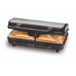 ProfiCook® Sandwichmaker | amerikanische Sandwiches | XXL-Toastscheiben | elektrischer Sandwichtoaster | extra große Sandwich-Platten (antihaftbeschichtet) | Sandwich-Maker mit 900W | PC-ST 1092