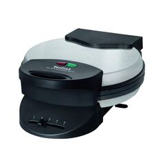 Tefal Herzwaffeleisen WM310D Waffelmaker | für Waffeln in Herzform | stufenloser Temperaturregler-Bräunung nach Wunsch | antihaftbeschichtete Platten | Teigauffangbehälter | Schwarz | 1000 W