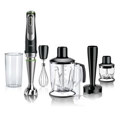 Braun MultiQuick 9 - Stabmixer mit SplashControl-Technologie, Präzise Geschwindigkeitsregelung, Active PowerDrive, Standmixer, Zerkleinerer, 600 ml Becher, 1200W, Schwarz (MQ9147X)