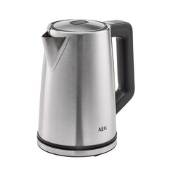 AEG Wasserkocher Deli 5, 2400 Watt, 5 Einstellbare Temperaturstufen, 1,7 l, 3-fache Automatische Sicherheitsabschaltung, Anti-Tropf- und Warmhaltefunktion, Einhand-Deckelöffnung, Edelstahl, K5-1-6ST