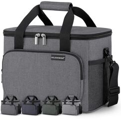 HELDENWERK&reg; K&uuml;hltasche gro&szlig; faltbar &ndash; 12h K&uuml;hlleistung &ndash; Thermotasche auslaufsicher & wasserdicht &ndash; K&uuml;hlbox, Picknicktasche, Lunchtasche, Isoliertasche mit 6 F&auml;chern & verst&auml;rktem Boden