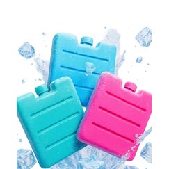 ToCi 6 x Mini K&uuml;hlakku &ndash; Kleine K&uuml;hlpads f&uuml;r Brotdose, Lunchbox, K&uuml;hltasche & K&uuml;hlbox - Wiederverwendbare K&uuml;hlelemente lebensmittelecht & BPA-frei - XS Eisakkus bunt 7,5 x 7,5 cm