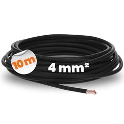 10 Meter Lapp 4520013 H07V-K 4 mm² schwarz I Verdrahtungsleitung I Aderleitung flexibel I PVC-Einzelader I Litze 4mm2 I Verdrahtung