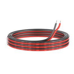 0.52mm² 20 AWG Silikon Elektrischer Draht Kabel anschließen 10 Meter [5 Meter schwarz und 5 Meter rot] Weich und flexibel aus verzinntem Kupferdraht Hohe Temperaturbeständigkeit 200 Celsius 600V