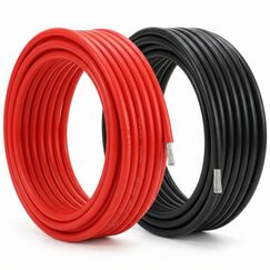 QWORK&reg; 10AWG 6mm&sup2; Silikon Elektronik Kabel - 2,5M Schwarz und 2,5M Rot - 10 Gauge Silikon Draht KFZ Kabel Flexibel und Weich Niedrige Impedanz 1050 Litzen OFC-verzinnte Dr&auml;hte