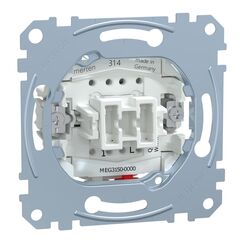Schneider Electric Merten Taster-Einsatz, Schlie&szlig;er, Unterputz, 1-polig, 10A, Artikelnummer MEG3150-0000, 1 St&uuml;ck